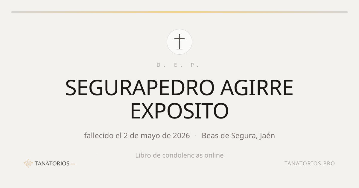 Memorial de SEGURAPEDRO AGIRRE EXPOSITO