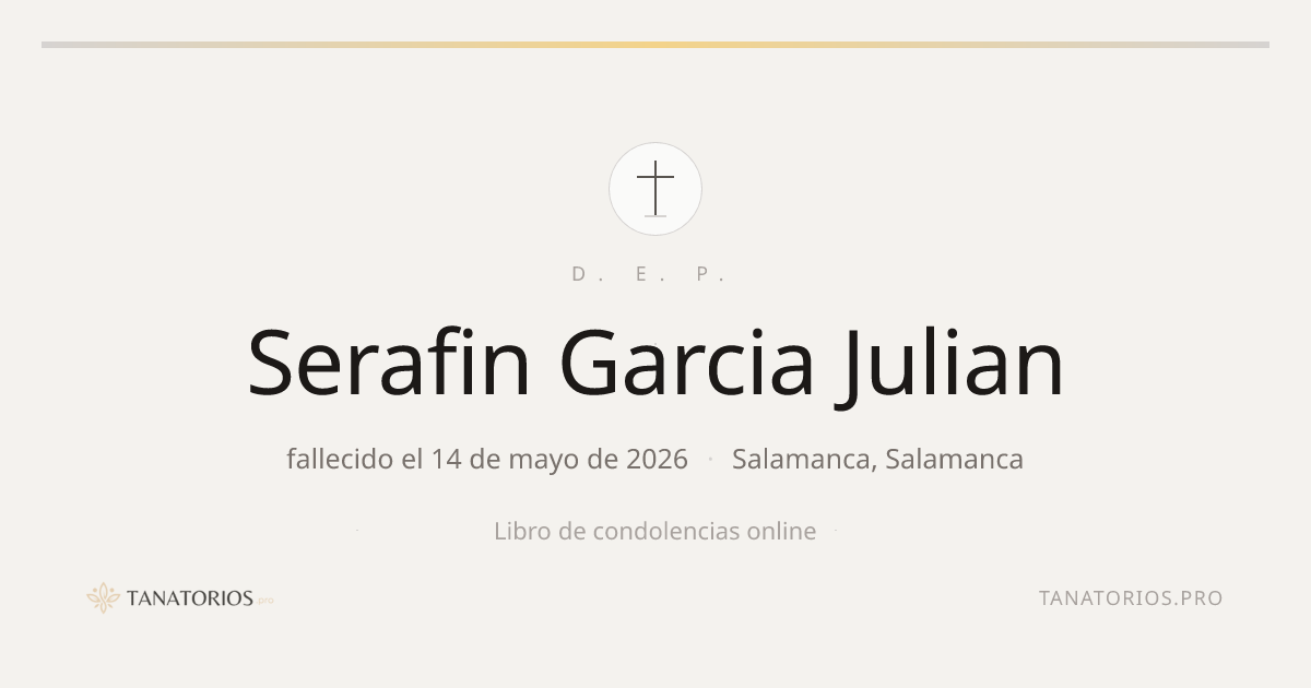 Memorial de Serafin Garcia Julian