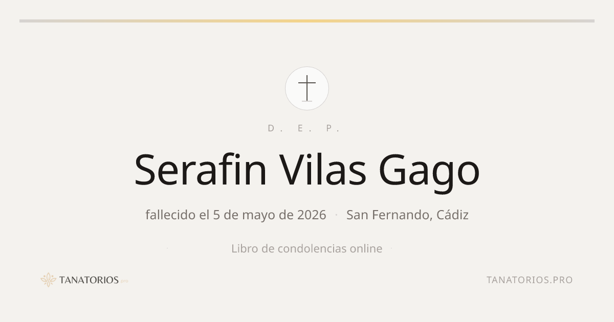 Memorial de Serafin Vilas Gago