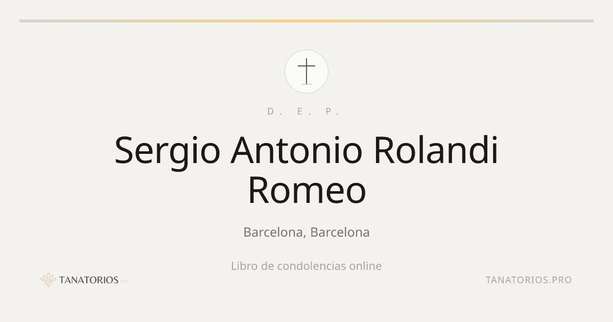 Memorial de Sergio Antonio Rolandi Romeo