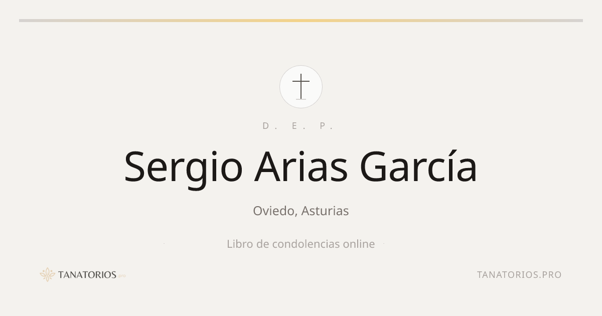 Memorial de Sergio Arias García