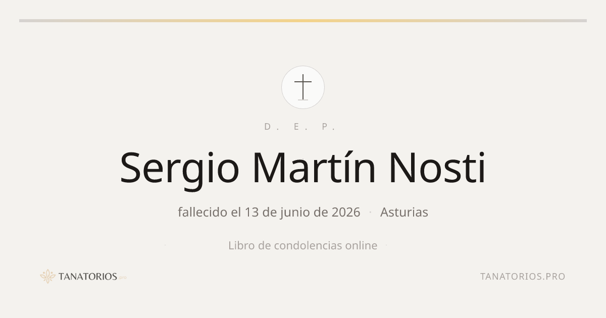 Memorial de Sergio Martín Nosti