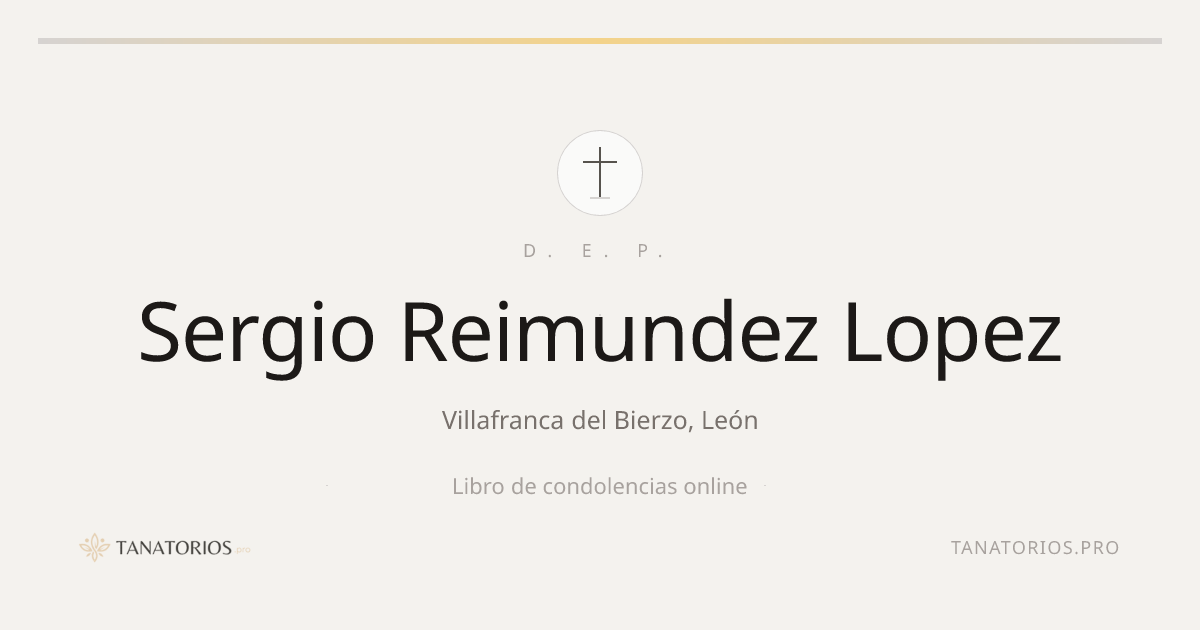 Memorial de Sergio Reimundez Lopez