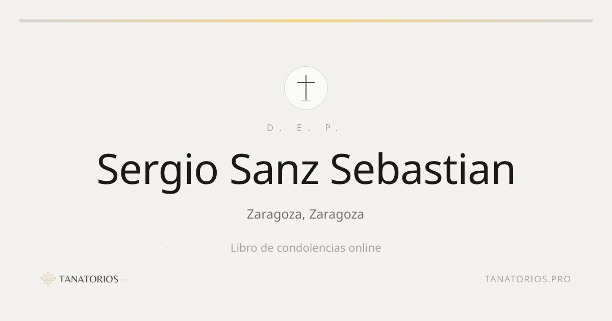 Memorial de Sergio Sanz Sebastian