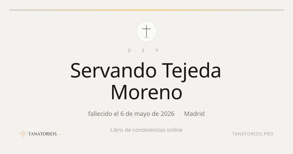 Memorial de Servando Tejeda Moreno