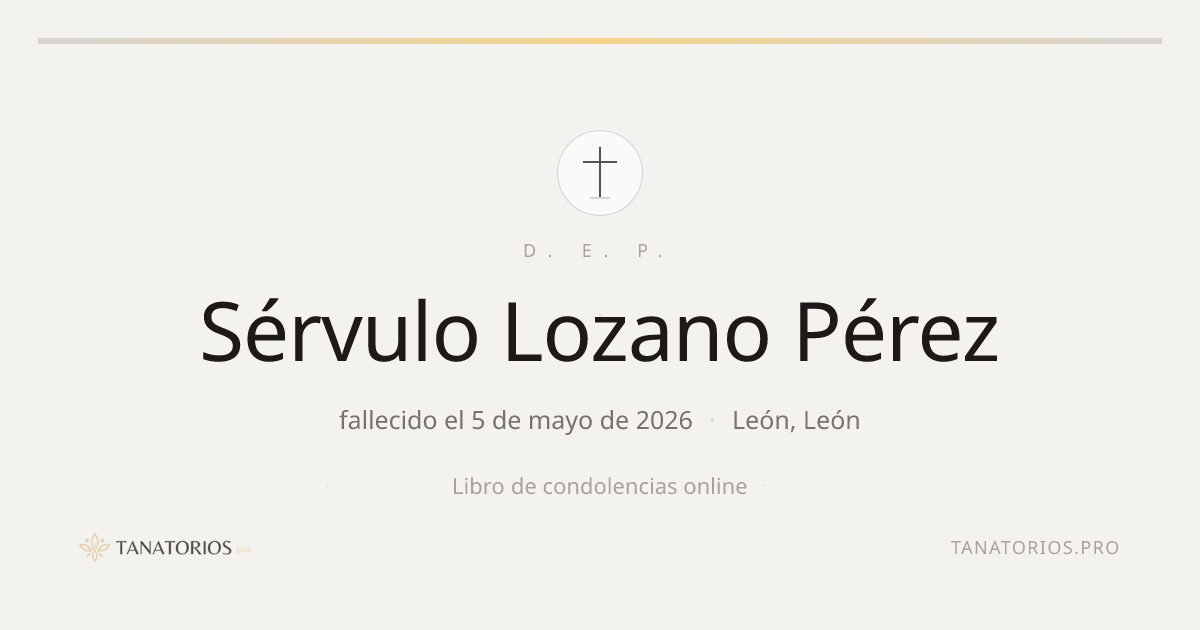Memorial de Sérvulo Lozano Pérez