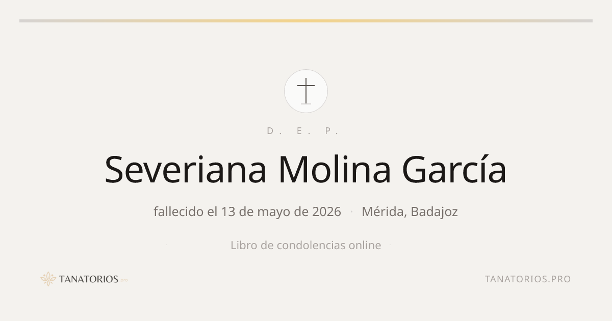 Memorial de Severiana Molina García