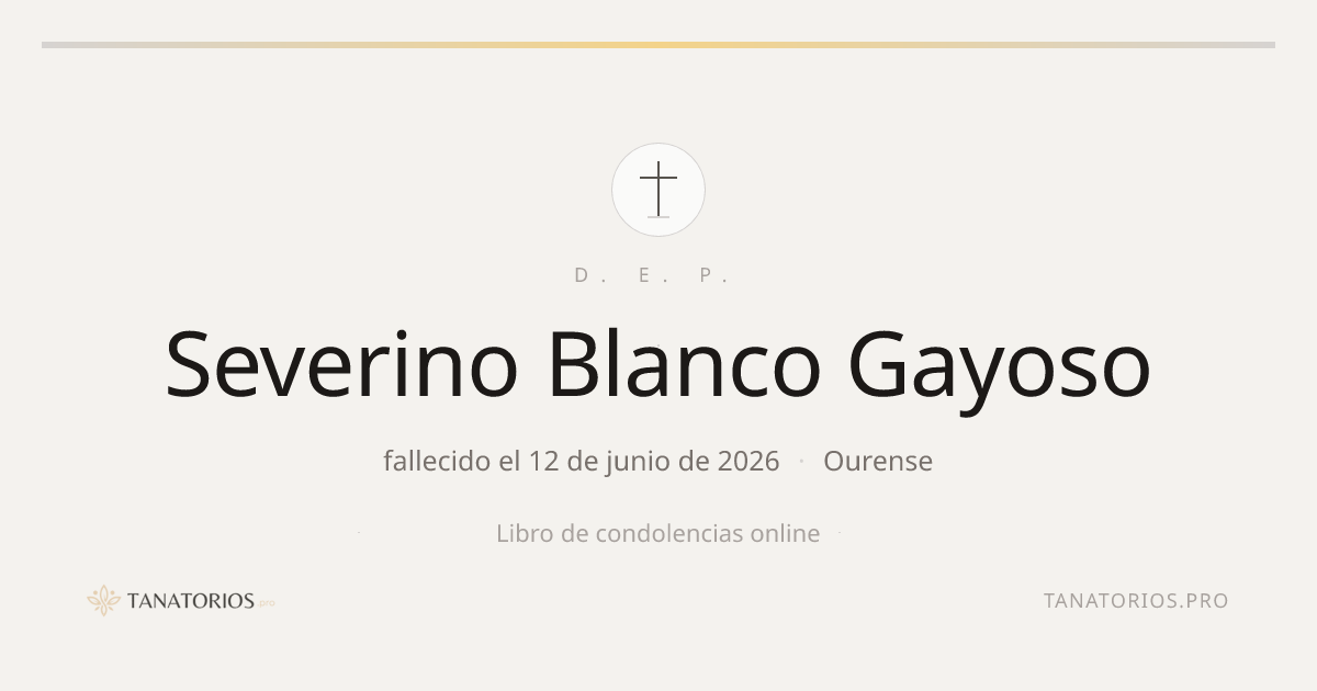 Memorial de Severino Blanco Gayoso