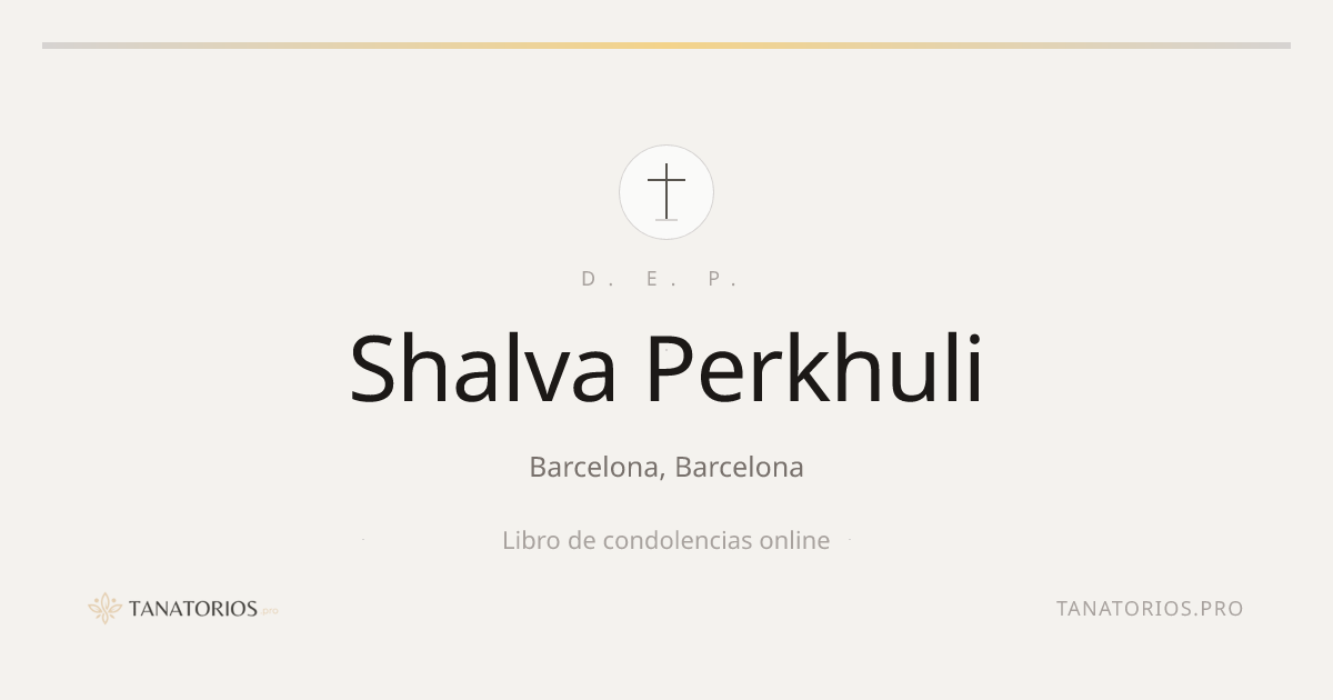 Memorial de Shalva Perkhuli