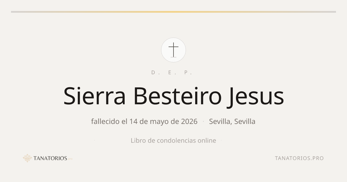 Memorial de Sierra Besteiro Jesus