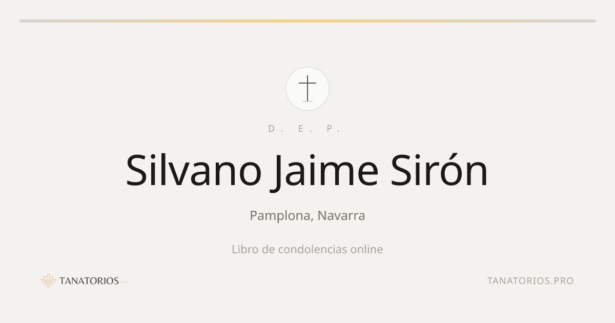 Memorial de Silvano Jaime Sirón