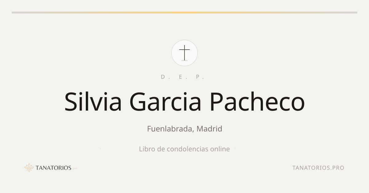 Memorial de Silvia Garcia Pacheco