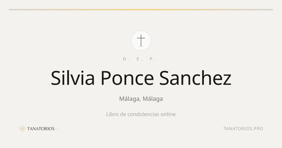 Memorial de Silvia Ponce Sanchez