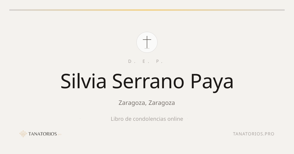 Memorial de Silvia Serrano Paya