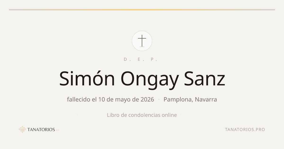 Memorial de Simón Ongay Sanz