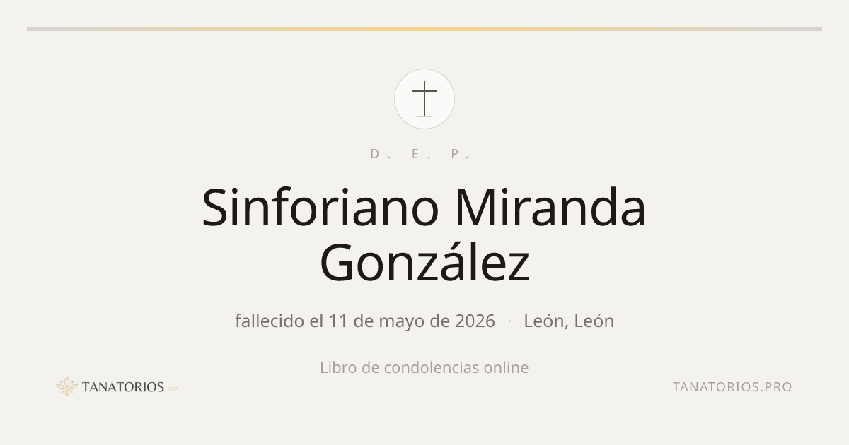 Memorial de Sinforiano Miranda González