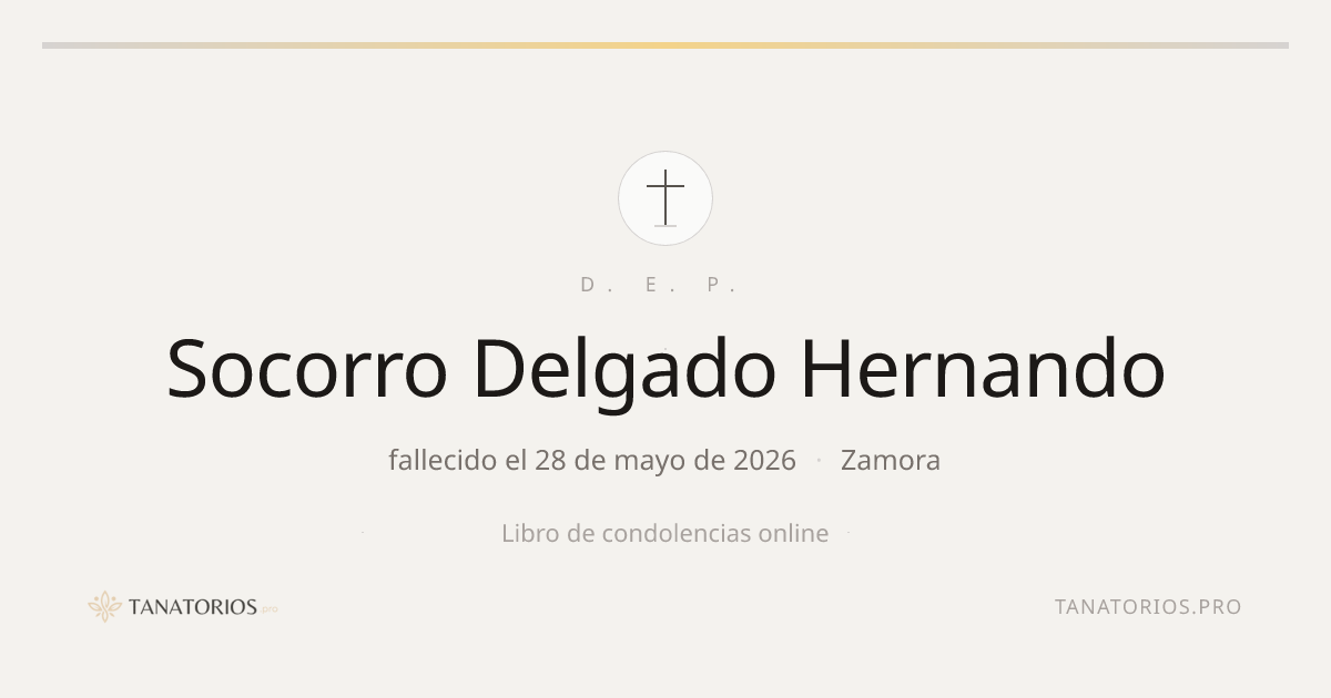 Memorial de Socorro Delgado Hernando