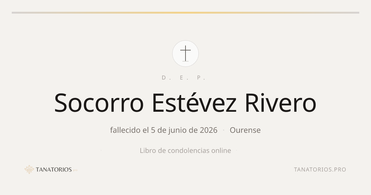 Memorial de Socorro Estévez Rivero