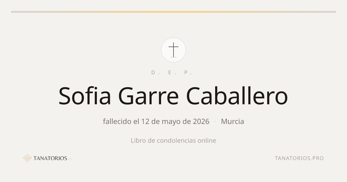 Memorial de Sofia Garre Caballero