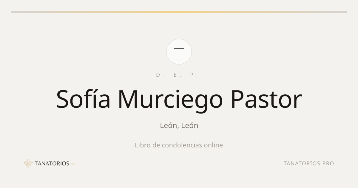 Memorial de Sofía Murciego Pastor