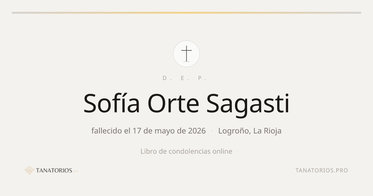 Memorial de Sofía Orte Sagasti