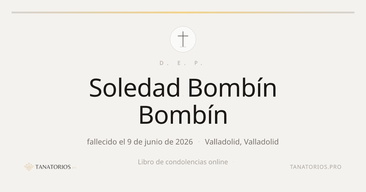 Memorial de Soledad Bombín Bombín