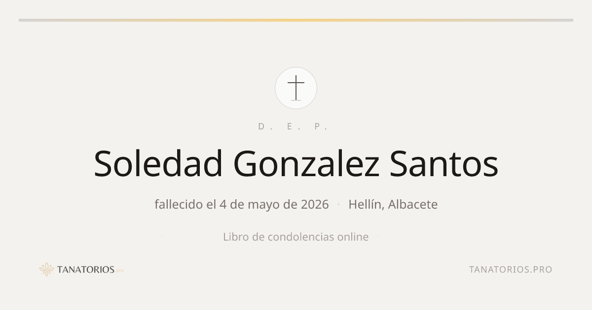 Memorial de Soledad Gonzalez Santos