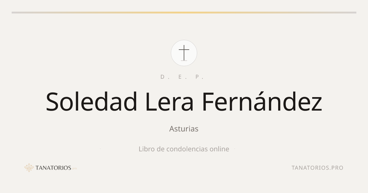 Memorial de Soledad Lera Fernández