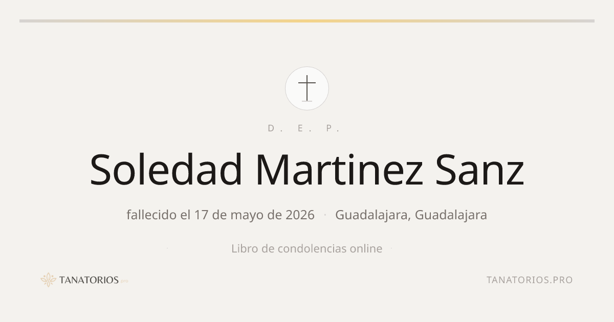 Memorial de Soledad Martinez Sanz