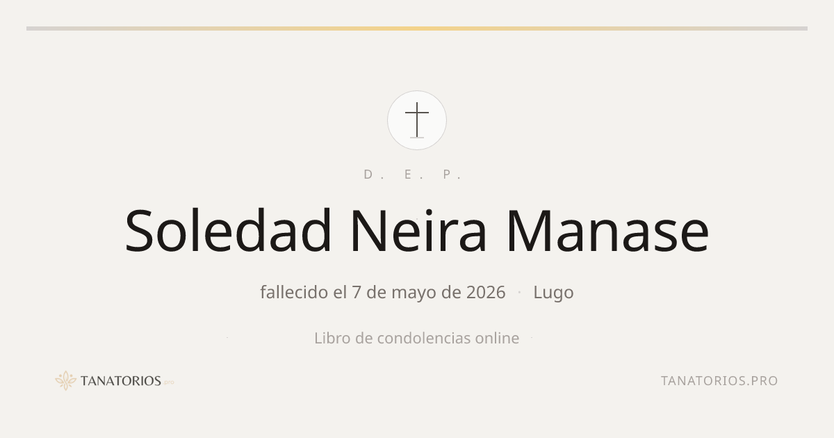 Memorial de Soledad Neira Manase