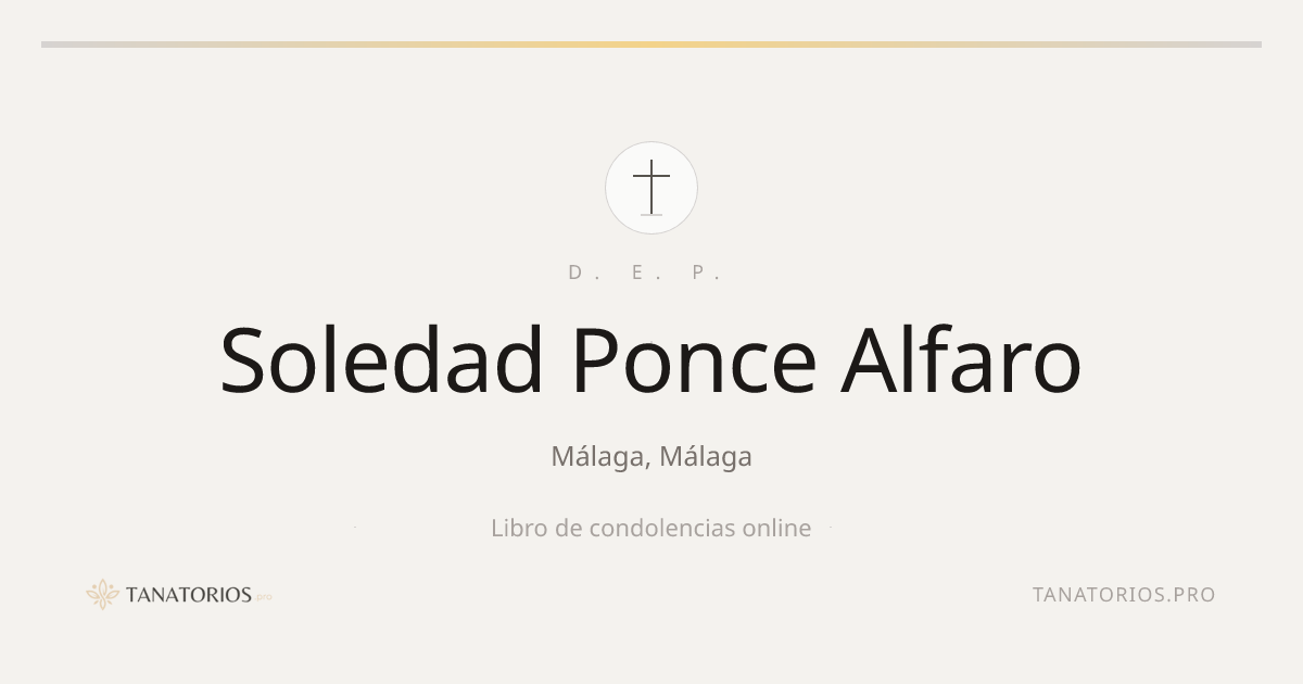 Memorial de Soledad Ponce Alfaro