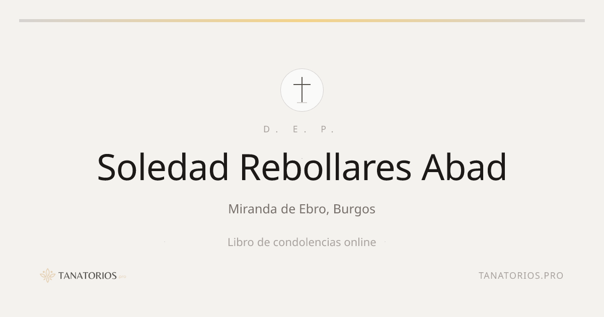 Memorial de Soledad Rebollares Abad