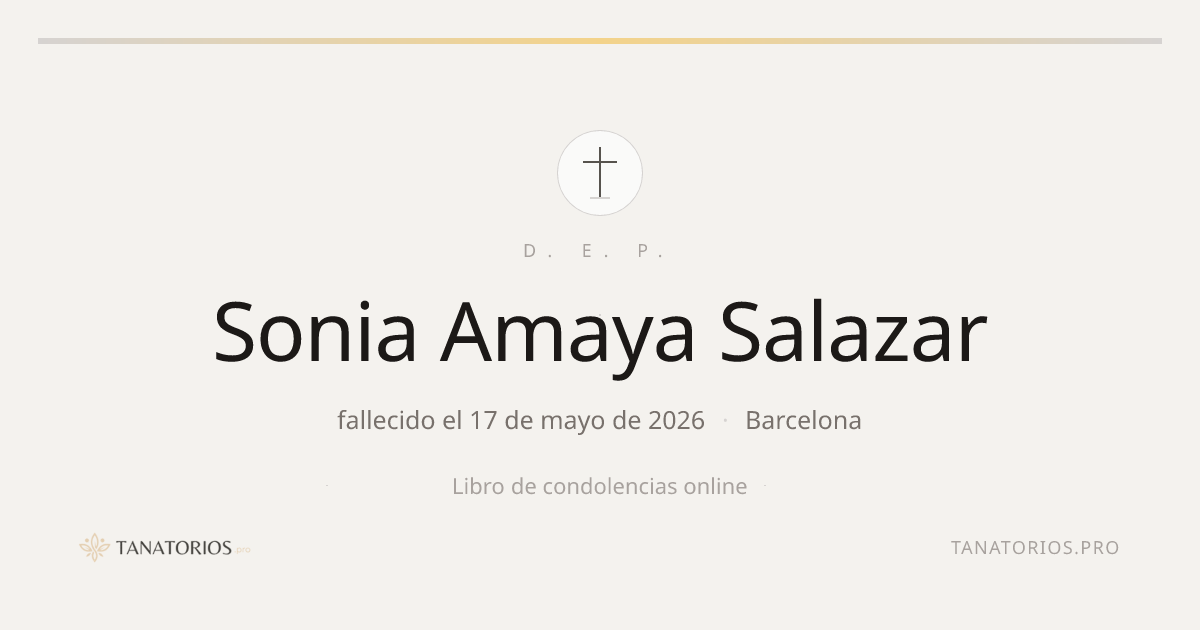 Memorial de Sonia Amaya Salazar