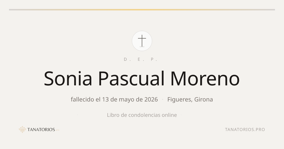 Memorial de Sonia Pascual Moreno