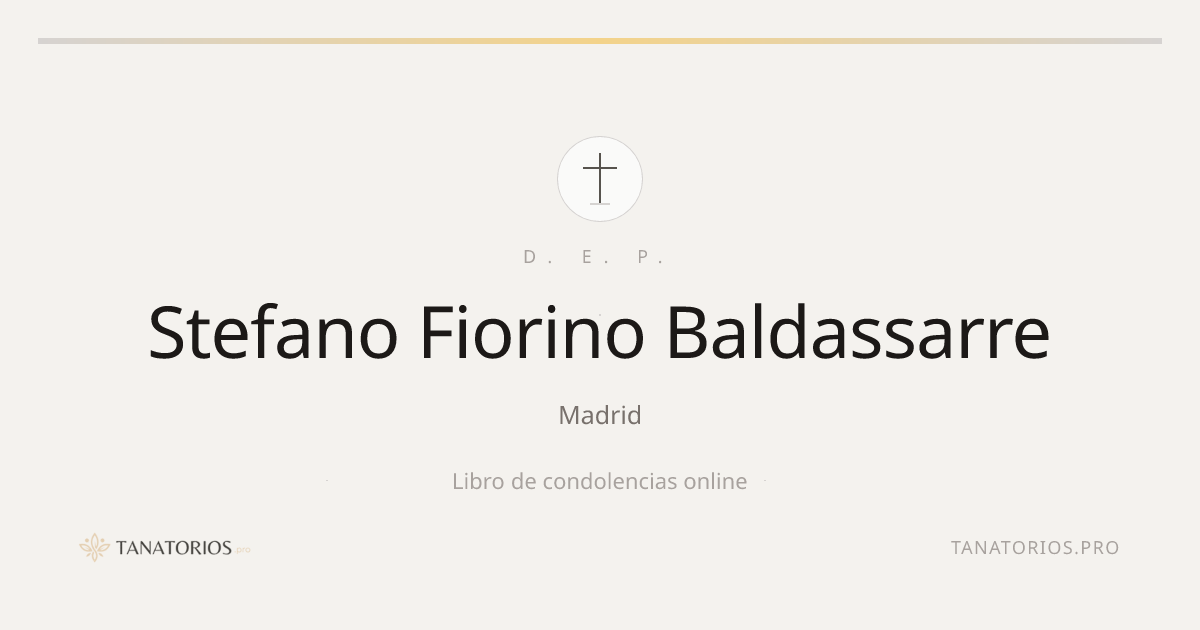 Memorial de Stefano Fiorino Baldassarre