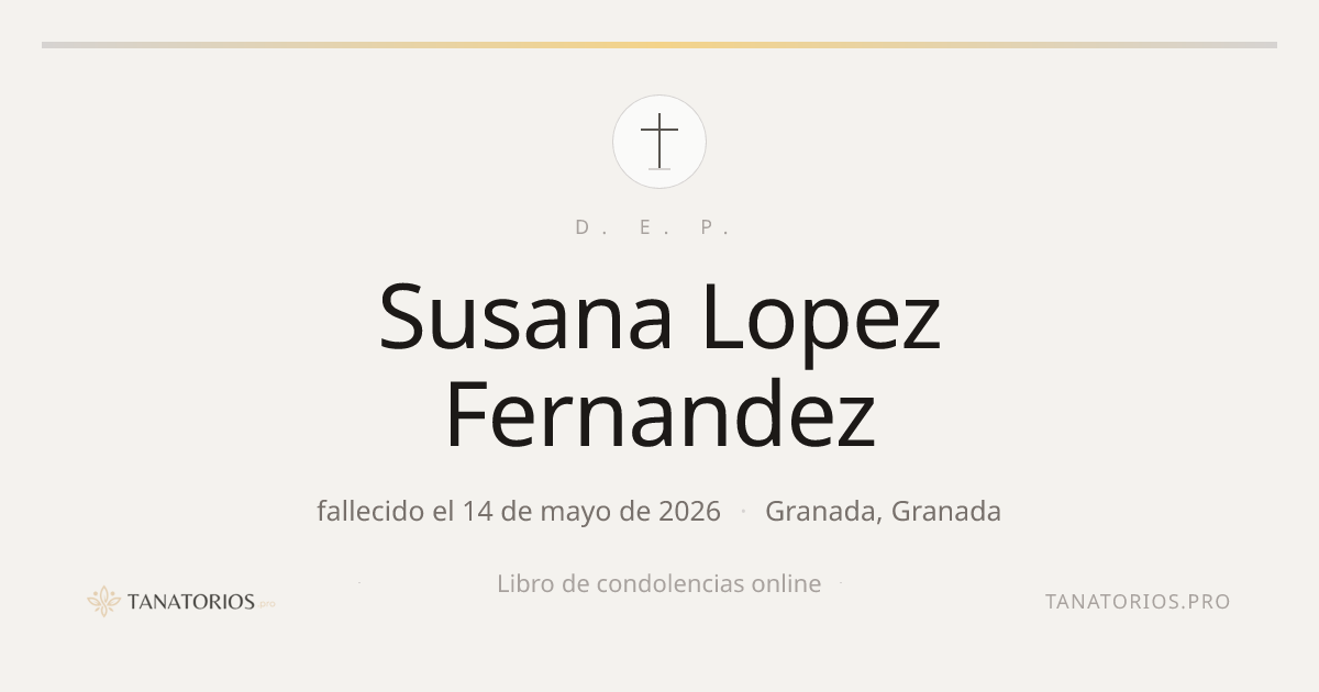 Memorial de Susana Lopez Fernandez