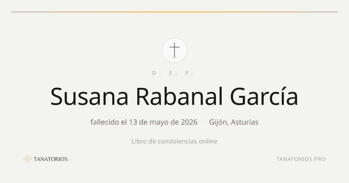 Memorial de Susana Rabanal García
