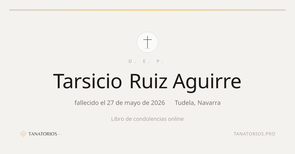 Memorial de Tarsicio Ruiz Aguirre