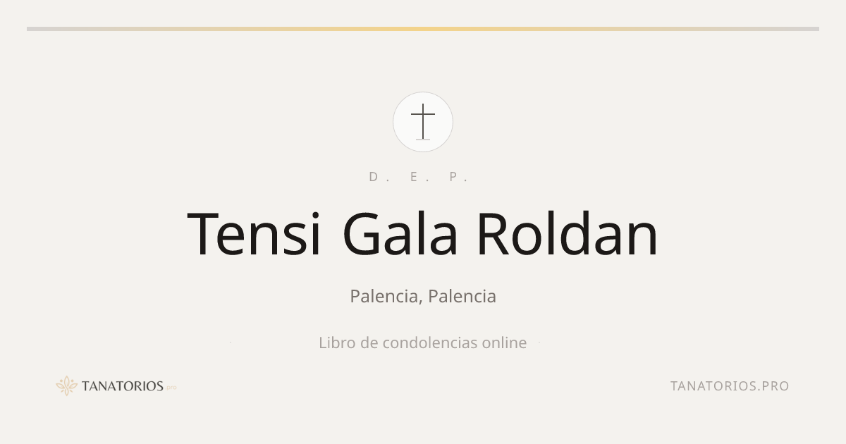 Memorial de Tensi Gala Roldan