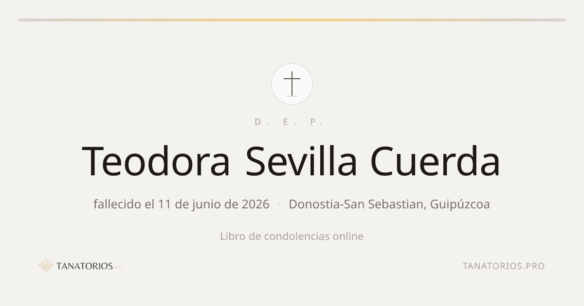 Memorial de Teodora Sevilla Cuerda