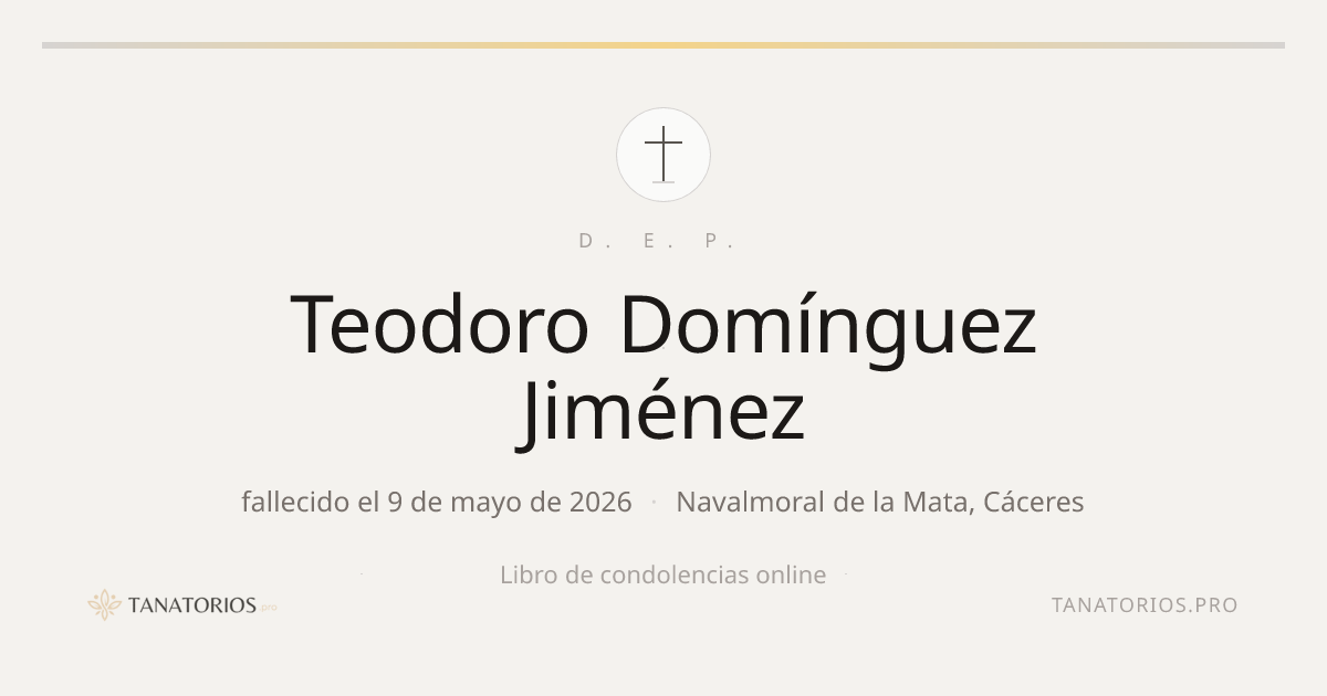 Memorial de Teodoro Domínguez Jiménez