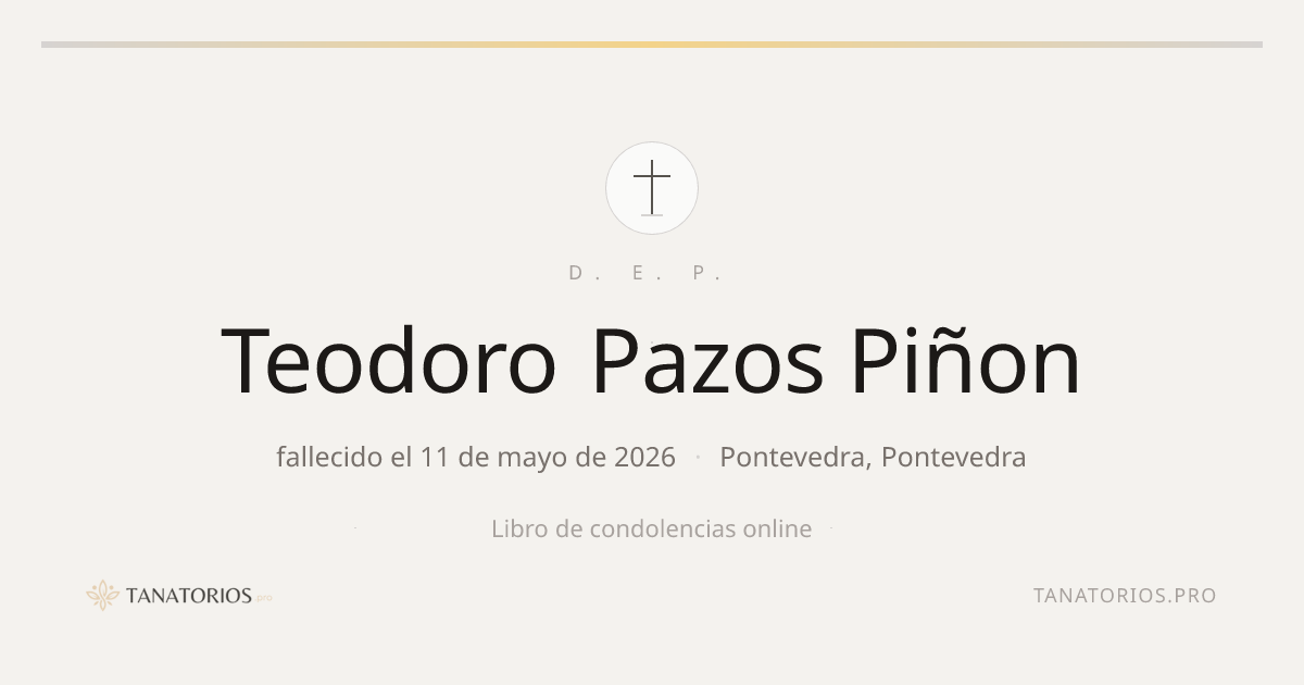 Memorial de Teodoro Pazos Piñon