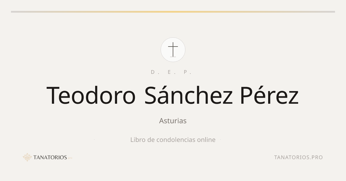 Memorial de Teodoro Sánchez Pérez