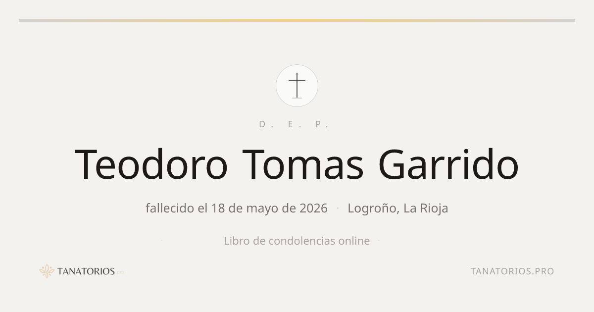Memorial de Teodoro Tomas Garrido