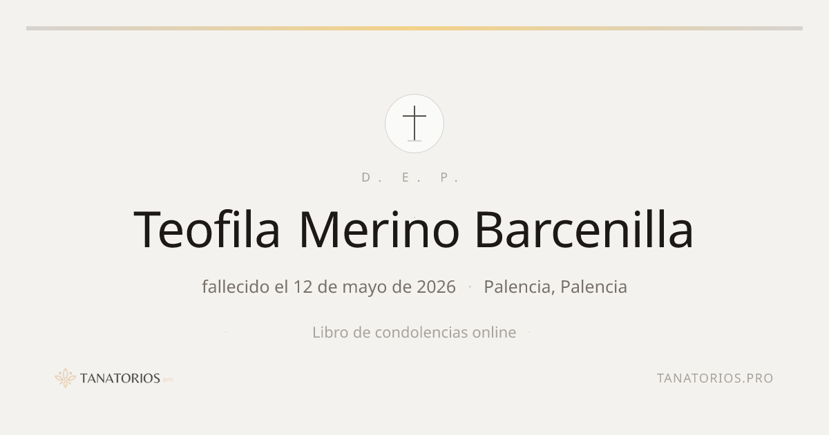 Memorial de Teofila Merino Barcenilla