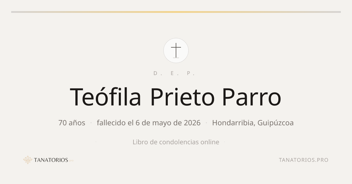 Memorial de Teófila Prieto Parro