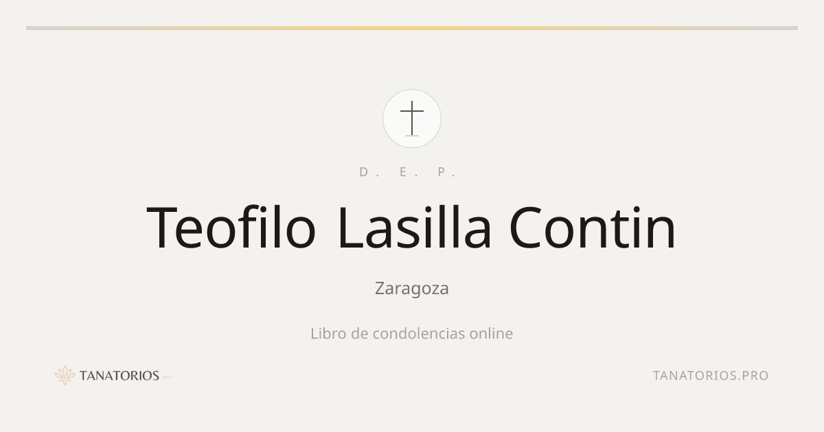 Memorial de Teofilo Lasilla Contin