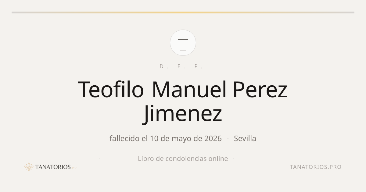 Memorial de Teofilo Manuel Perez Jimenez