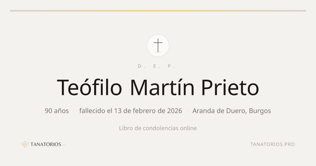 Memorial de Teófilo Martín Prieto