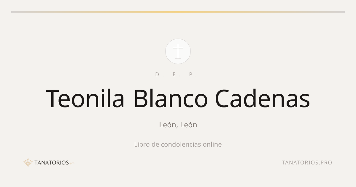 Memorial de Teonila Blanco Cadenas